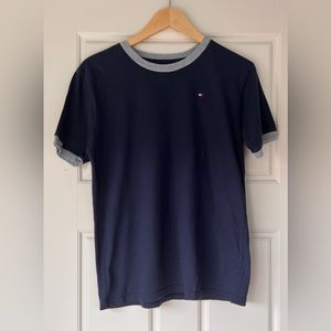 Tommy Hilfiger T-Shirt Short Sleeve Blue Size L (16-18)